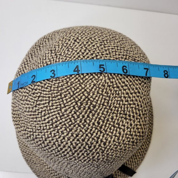 Brown Beige Chenille Braid Fall Dress Hat Casual Hat- One Size- Adjustable main image 4